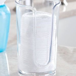 Clear Clarity Cosmetic Pad Dispenser